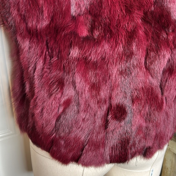 Adrianne Landau Fox rabbit fur vest - Picture 4 of 8